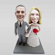 Customized wedding bobblehead