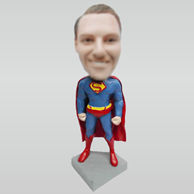 Personalized custom super man bobbleheads