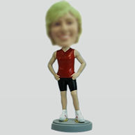 Custom woman sport bobbleheads