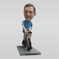 Personalized custom Racing cyclist bobbl eheads