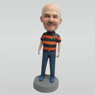 Custom Striped T-shirt bobbleheads