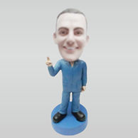 Personalized custom happy man bobblehead