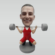 Custom Weightlifting Male bobbleheads