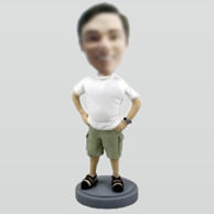 Custom casual man bobbleheads