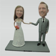 Custom wedding bobbleheads