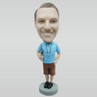 Custom male coach bobble heads