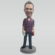 Customize casual man bobblehead