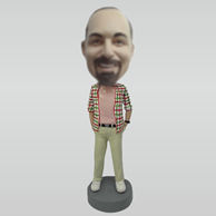 Custom casual Dad bobble heads