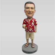 Customize Leisure man bobblehead doll