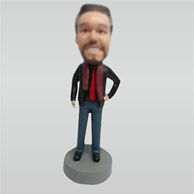 Customize Leisure man bobblehead dolls