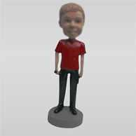 Personalized Custom casual boy bobblehead