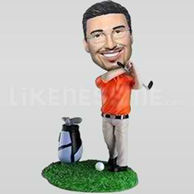 Custom Bobblehead Golf man 2-10766