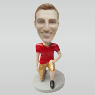 Personalized custom Rugby player bobblehead doll