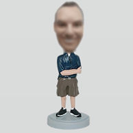 Custom casual man bobble heads