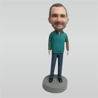 Custom casual bobble heads