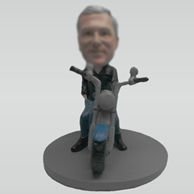 Custom man and Motorcycle bobble head