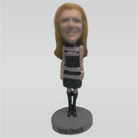 Custom fashion woman bobble head