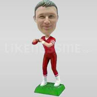 Custom Bobblehead Man Throwing Football-10798