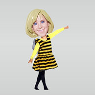 Personalized custom Honey Clothing bobbleheads