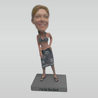 Custom fashion woman bobblehead doll