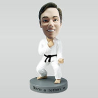 Personalized custom Taekwondo bobble heads