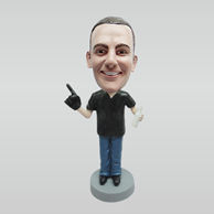 Personalized custom hold beer male bobbleheads