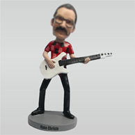 Custom man and bass bobble heads