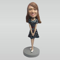 Custom fashion girl bobblehead dolls