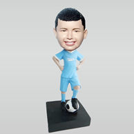Personalized custom football player bobble heads