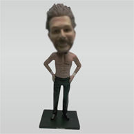 Custom strong man bobblehead dolls