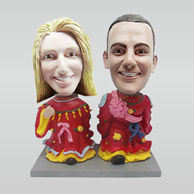 Personalized custom wedding cake bobble head