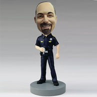 Personalized custom police bobblehead dolls