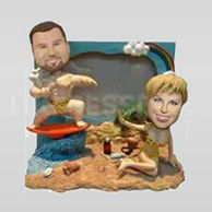 Bobble Head Doll Beach Couple-10868