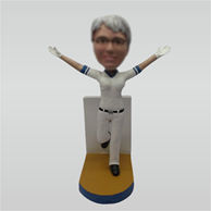 Custom female baseball bobbleheads