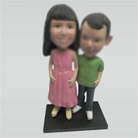 Custom sister and brother bobble heads