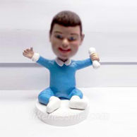 Custom happy baby bobbleheads