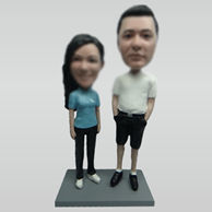 Personalized custom couple bobblehead dolls