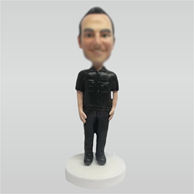 Custom black clothes bobbleheads