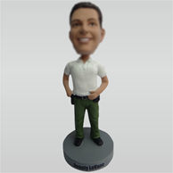 Custom sports man bobble head