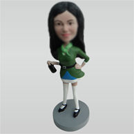 Custom fashion girl bobbleheads