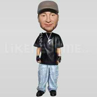 Custom Bobblehead Music Rapper Bling-10977