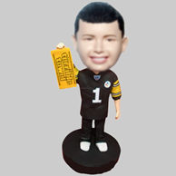 Custom Yellow card bobbleheads