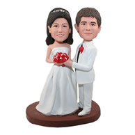 Custom the new couple bobble heads for wedding