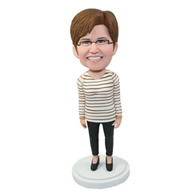 Custom high heels of middle age women bobble heads