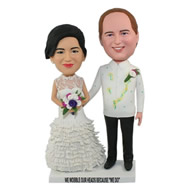 Custom couple bobble heads for wedding