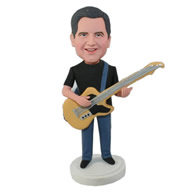 Custom guitar singer bobble heads