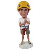 Custom climbing winner bobble heads