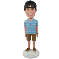 The man wearing a black hat custom bobbleheads