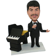 The man is a Piano teacher custom bobbleheads