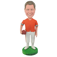 The man is a football players custom bobbleheads